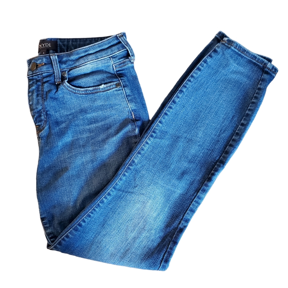 NYDJ Womens Ami Skinny Ankle Jeans size 4 slimming Lockwood color